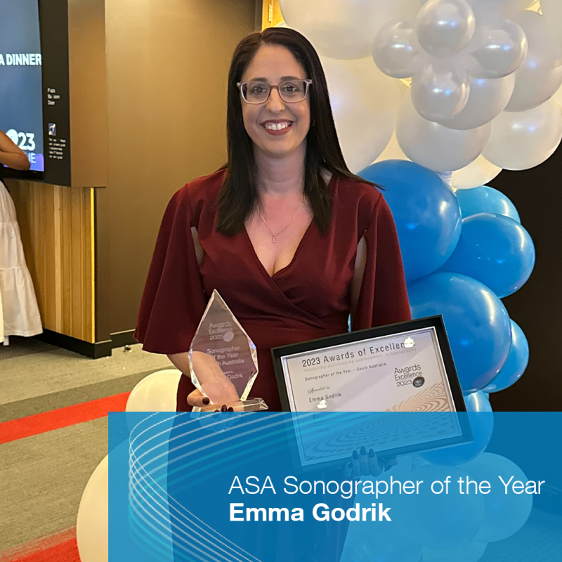 Emma Godrik The sonographer of the year Benson Radiology